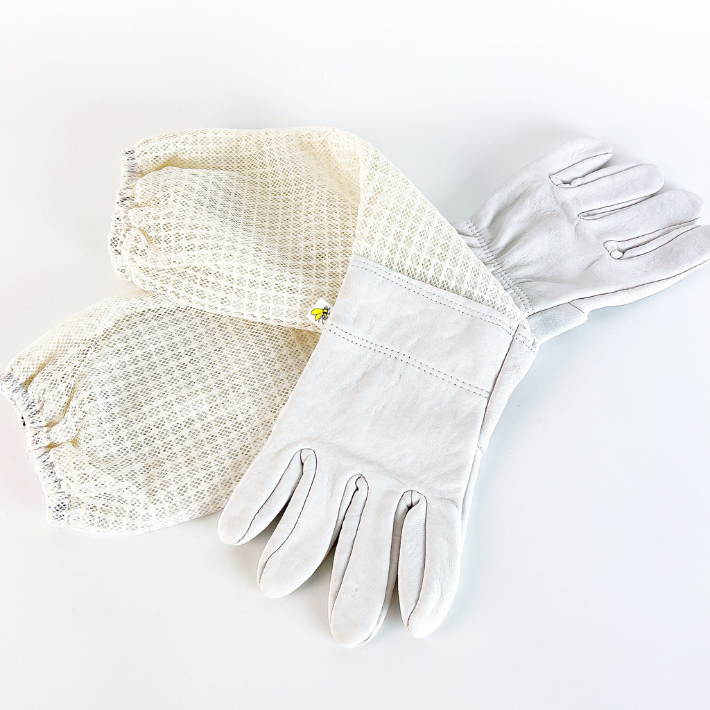 anti-bee gloves with breathable mesh