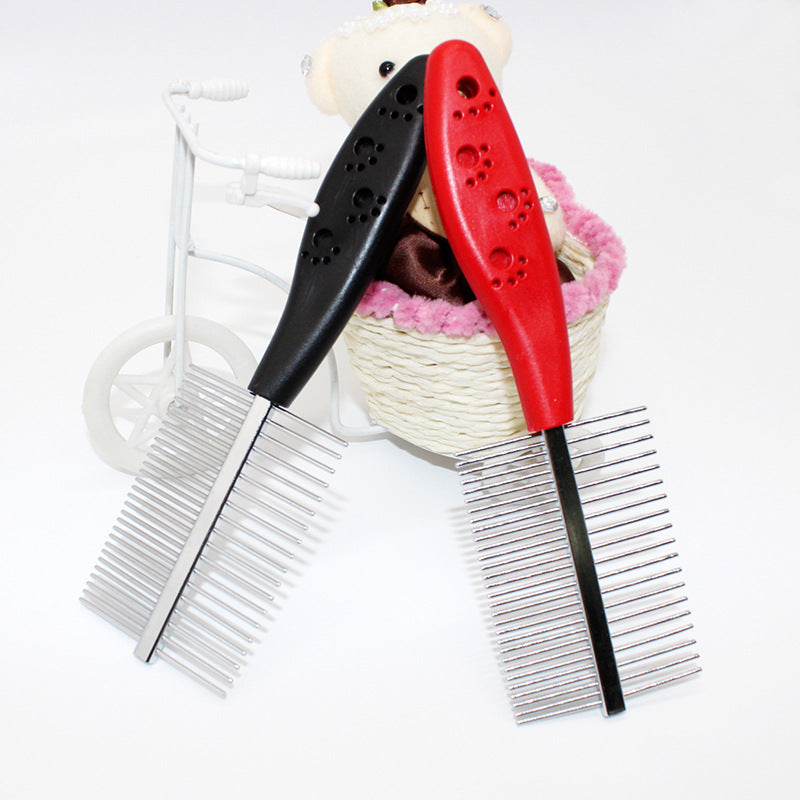 double-row pet grooming comb